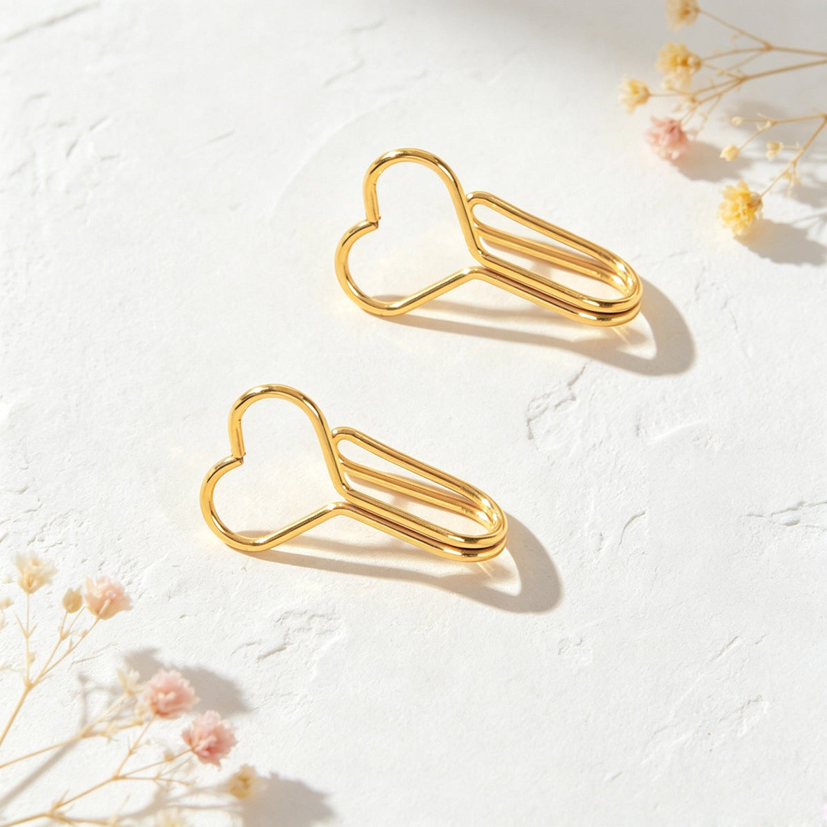 Hollow Heart Ear Cuff Non Piercing Gold Ear Clips Minimalist Cartilage Jewellery