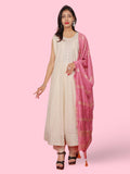 Women's Cotton Kurta-Pant, and Dupatta Set