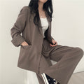 Suit Jacket High Sense Women's Spring and Autumn Design Sense Thin Niche Professional suit Temperament Slim-fit Small Suit Two-piece Set