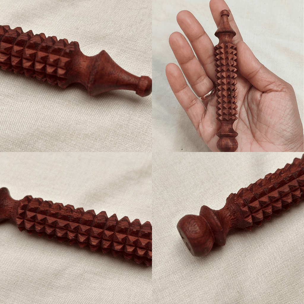 Wooden Facial Acupressure Tool wooden face massage stick-1